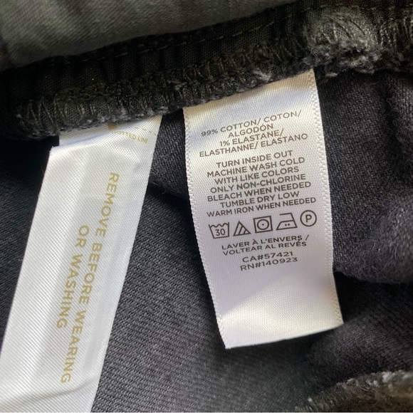 Black Denim Cutoff Shorts - Picture 4 of 4